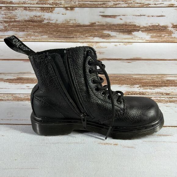 Dr. Martens 1460 Pascal Mono T Boots Black US Size 10 AW004 SH09V Toe Wear - Picture 8 of 9